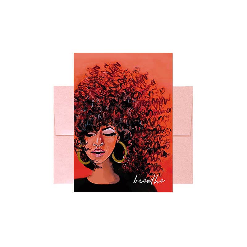 Breathe Encouragement Greeting Card