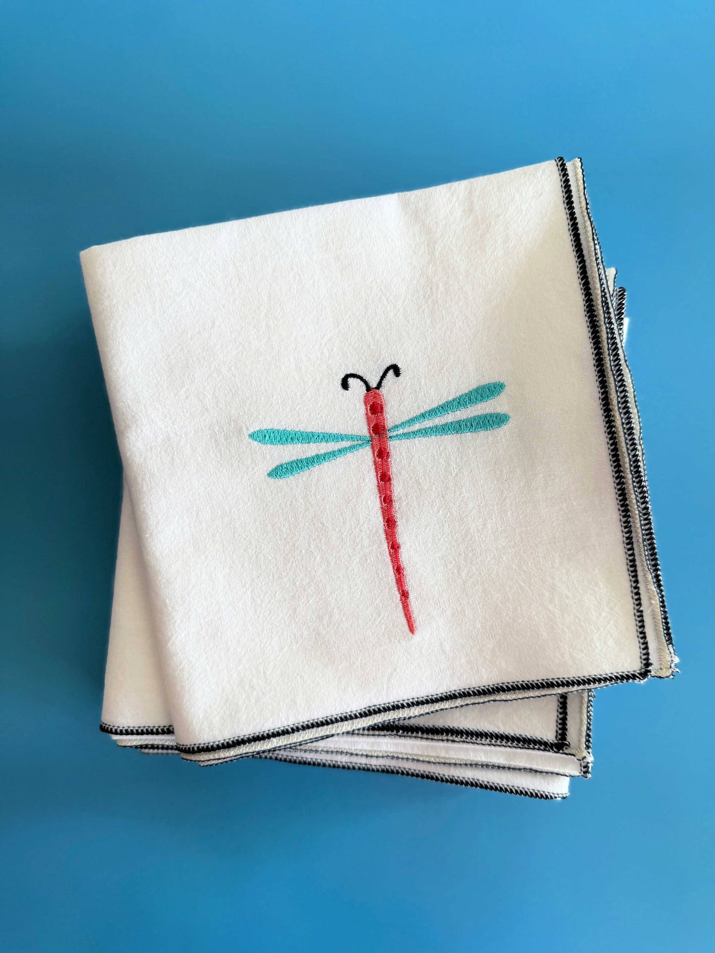 Love Bug Kitchen Towel, embroidered: Lady Bug