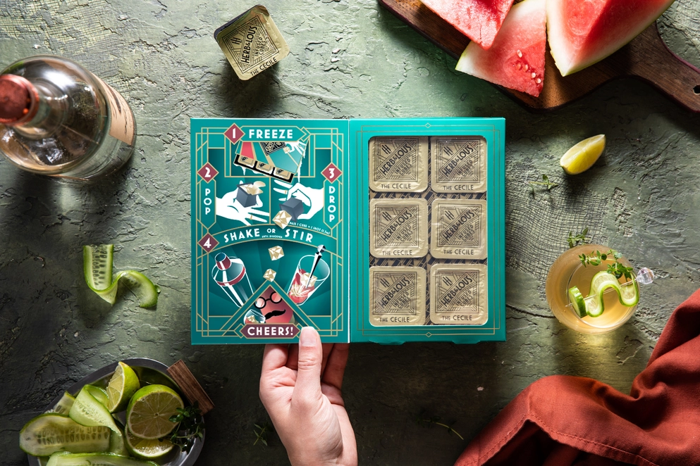 Cucumber & Watermelon Margarita Cocktail Mixer Cubes-12-Cube
