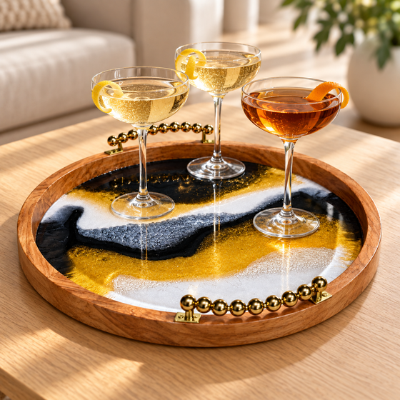 Serve with Style - Resin Serving Tray