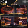 Whiskey Smoker Kit with Torch, Glasses & 6 Wood Chips & Butane