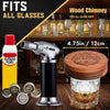 Whiskey Smoker Kit with Torch, Glasses & 6 Wood Chips & Butane