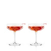Seneca™ Faceted Crystal Coupes - Set of 2