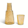 26.3oz Hammered Carafe - Iridescent Clear