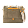 Weekend Carry-on Bag - Genuine Leather & Canvas