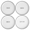 Face to Face Dessert Plates - Let's Eat