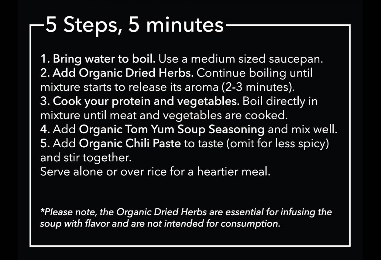 Thai for Two Cooking Kit - Organic Tom Yum Soup