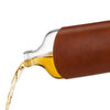 Admiral™ Vintage-Style Parker Leather-Wrapped Glass Flask