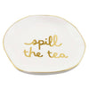 Spill the Tea Ceramic Tea Bag Holder