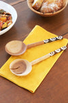 Kenyan Olive Wood Petite Traditional Salad Servers