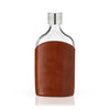 Admiral™ Vintage-Style Parker Leather-Wrapped Glass Flask