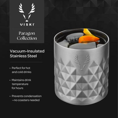 Paragon Stainless Steel Tumbler w/ Lid - Obsidian