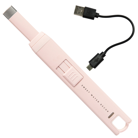 Pink Large Rechargeable Electric Lighter - Home Decor