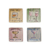 Square Cocktail Plates w/Cute Sayings