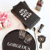 Matte Black Barware Book Box