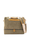 Weekend Carry-on Bag - Genuine Leather & Canvas