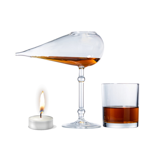 Whiskey, Brandy & Alcohol Warmer Connoisseur Gift Set