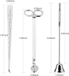 Candle Wick Trimmer Accessories Set for Care Kit- Gold: Black