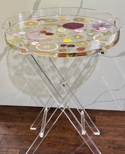 Unique Resin Side Table