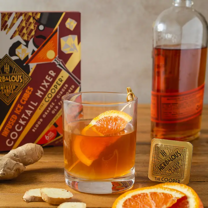 Blood Orange Old Fashioned Cocktail Mixer Cubes- 6-Cube Pack