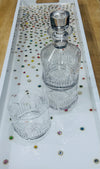 Jeweled Crystal Confetti Serving Tray