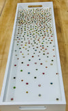 Jeweled Crystal Confetti Serving Tray