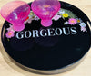 “Gorgeous” Round Floral Serving Tray