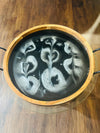 Midnight Swirl Round Resin Tray