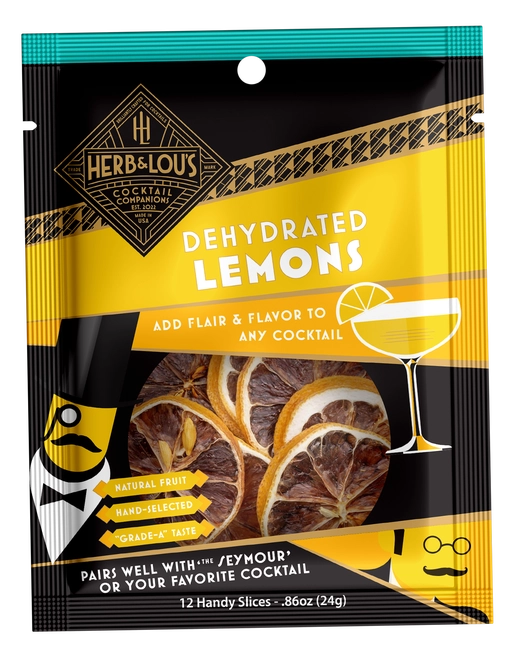 Dehydrated Lemons, 12 garnishes per bag