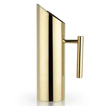 Modern Gold-Plated Drink Pitcher