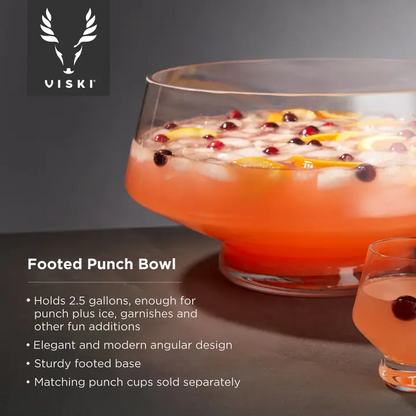 Raye: Footed Punch Bowl