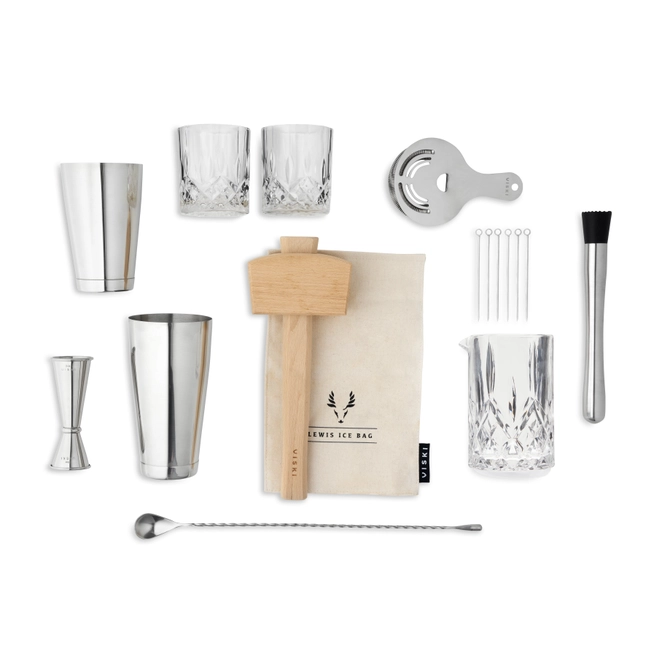 Stainless Steel Ultimate Bar Essentials Set - Set of 17