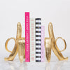 Gold Banana Bookend Set