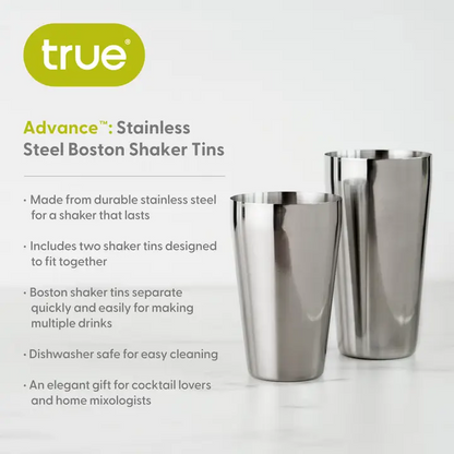 Advance™ Stainless Steel Boston Shaker Tins