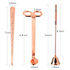 Candle Wick Trimmer Accessories Set for Care Kit- Gold: Gold
