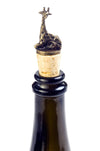 South African Brass Giraffe Wine Bottle Stopper