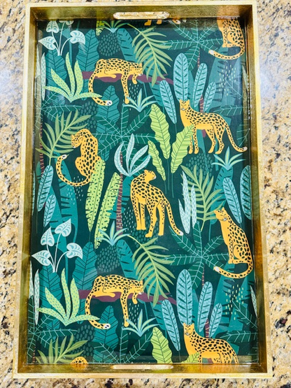 Stunning Cheetah Serving Tray