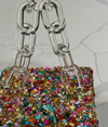 Multicolored Pebble Box Purse