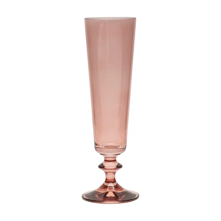 Bella Champagne Flute Sunset Rose (set of 2)