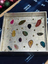 Jewel-Tone Square Serving Tray