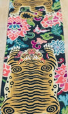 Handmade Reversible Tiger &amp; Floral Table Runner