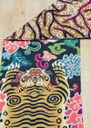 Handmade Reversible Tiger &amp; Floral Table Runner
